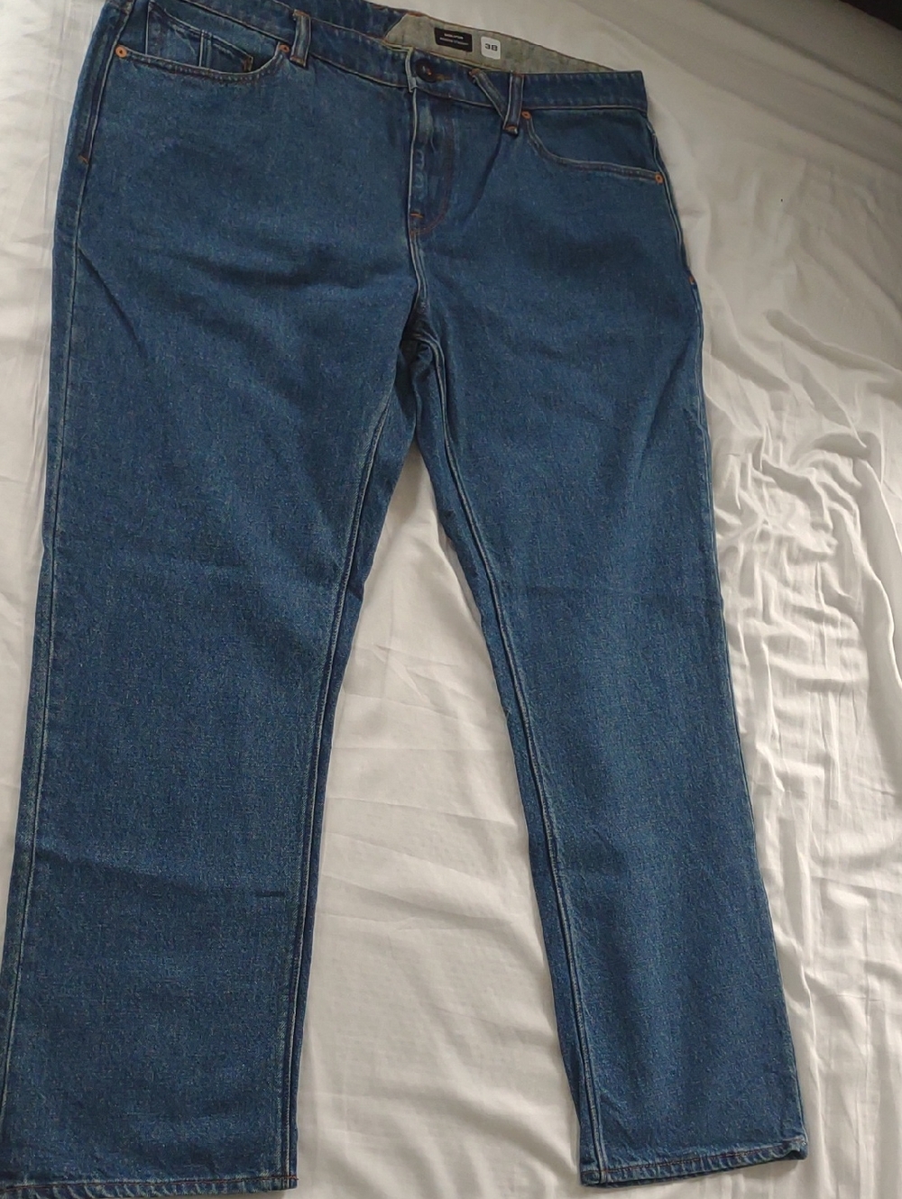 Men's Volcom Solver Straight-Leg Jeans in Blue